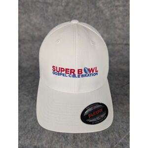 Super Bowl Gospel Celebration White Flexfit Hat Cap‎ L/XL